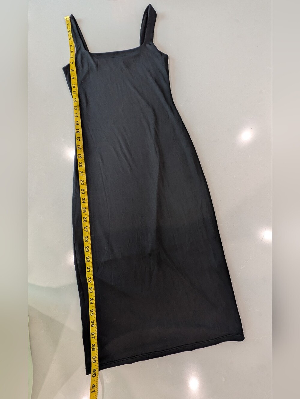 Gaze Black Stretch Bodycon Midi Dress Women Size Small - Picture 11 of 11
